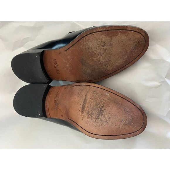 Mens dress Shoes first flex Bostonian classics 12M black slip on tassel - Picture 5 of 6